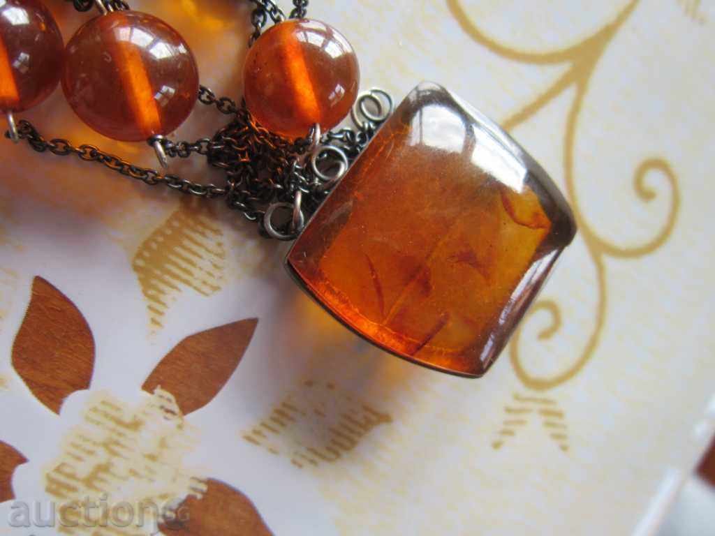 The unbelievable Russian silver necklace necklace 875 baltic amber - 7 The unbelievable Russian silver necklace necklace 875 baltic amber - 7