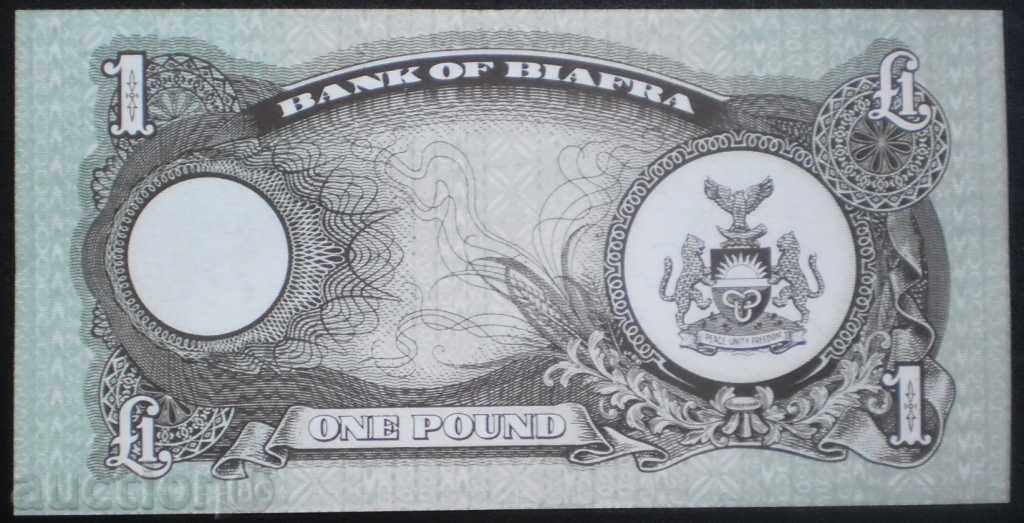 Colectia de bancnote Biafra 1 Pound 1968 UNC R rare cu preț € 7.67 | 15.00 BGN