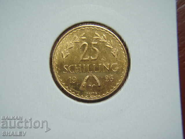 Livrarea 25 Shilling 1926 Austria - AU/Unc (aur) Livrarea 25 Shilling 1926 Austria - AU/Unc (aur)
