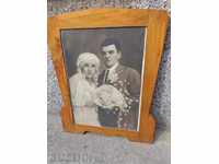 Old portrait, framed photo, picture, photo, photo