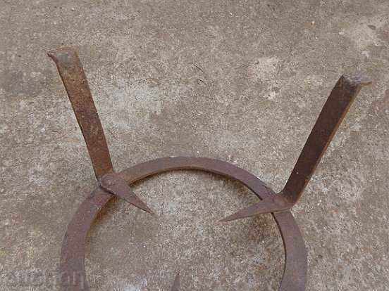 An old forged sack, fireplace, grill, wrought iron - 6 An old forged sack, fireplace, grill, wrought iron - 6