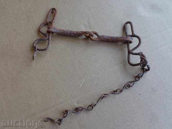 Hand forged bridle, wrought iron, cavalry