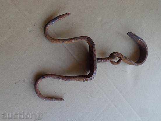 An old forged hook for scraping, a crown - 5 An old forged hook for scraping, a crown - 5