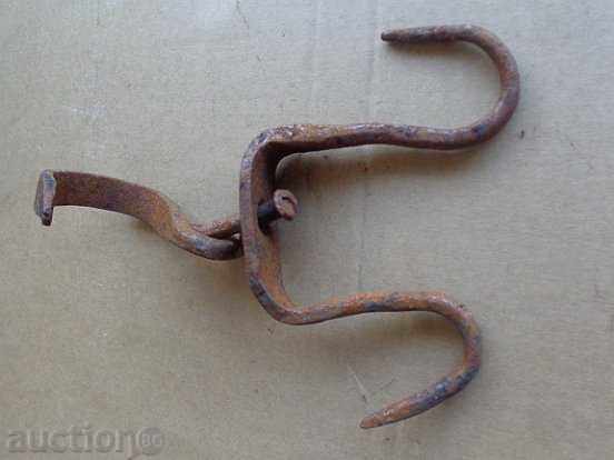 An old forged hook for scraping, a crown - 6 An old forged hook for scraping, a crown - 6