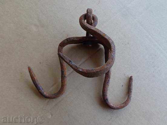 An old forged hook for scraping, a crown - 7 An old forged hook for scraping, a crown - 7