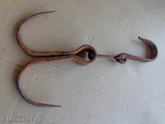An old forged hook for scraping, a crown - 5 An old forged hook for scraping, a crown - 5
