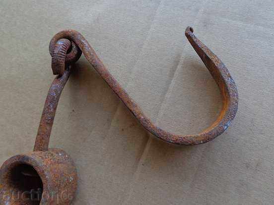 An old forged hook for scraping, a crown - 7 An old forged hook for scraping, a crown - 7