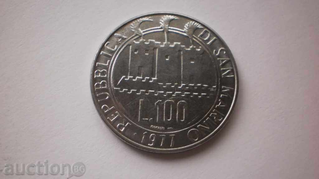 San Marino 100 Lire 1977 UNC monede rare cu preț € 2.56 | 5.01 BGN