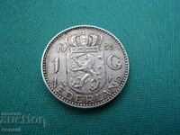 Netherlands 1 Guilder 1955 Silver Rare Coin