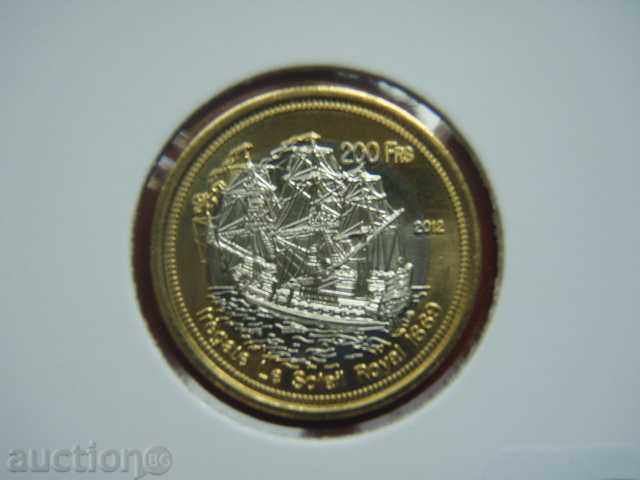 200 Francs 2012 Bassas da India - Unc с цена € 27.19 | 53.18 лв.