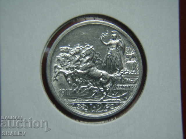 Auction 2 Lire 1917 Italy (1) - AU (RARE !!!) Auction 2 Lire 1917 Italy (1) - AU (RARE !!!)