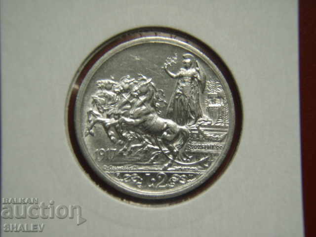 2 lire 1917 Italia (1) - AU (RARE !!!)
