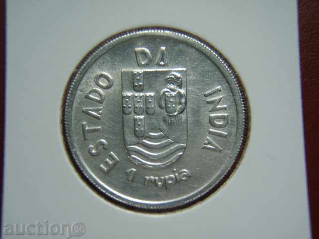 1 Rupia 1935 India portugheză - XF+