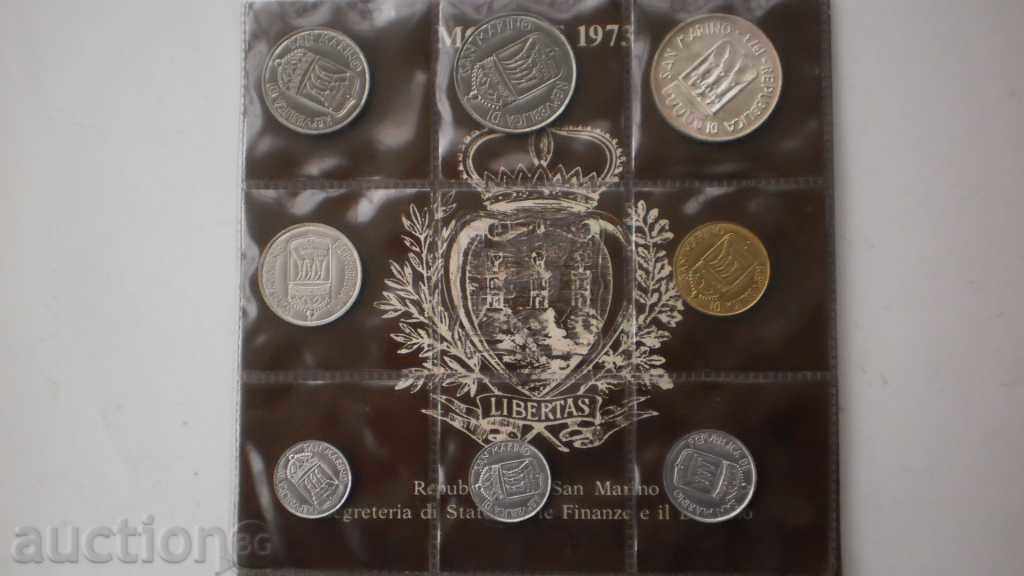 SAN MARINO Silver Mint Set 1973 SAN MARINO