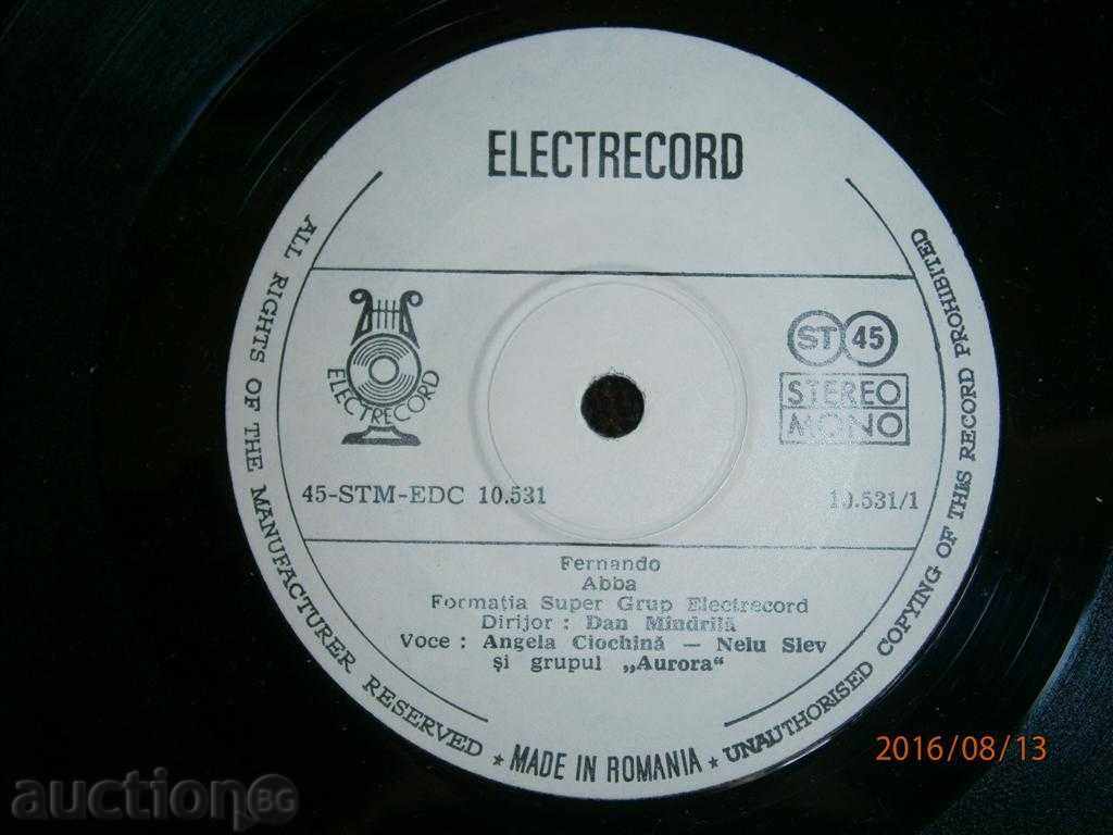 Delivery of FERNANDO & JAMES - SMALL PLATE - ELECTRECORD - ROMANIA Delivery of FERNANDO & JAMES - SMALL PLATE - ELECTRECORD - ROMANIA