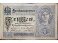 Germania 5 bill Brands 1917 R rare