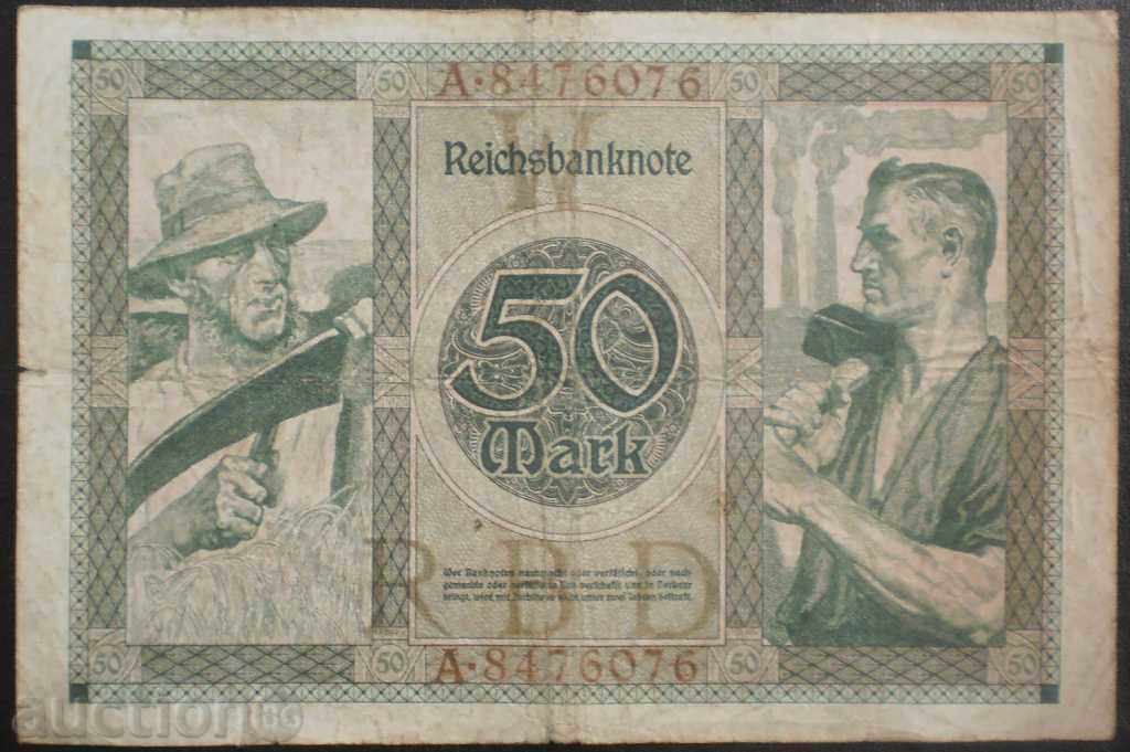 Banknote Germany 50 Marks 1920 RR rare