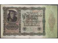 Bancnota Germania 50 000 Brands 1922 R rare