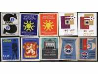 10 etichete matchbox din Cehoslovacia Lot 1116