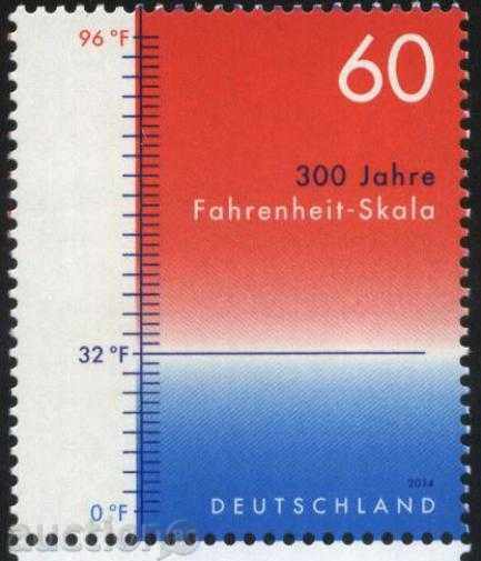 Чиста марка  300 години Фаренхайт скала 2014  от Германия