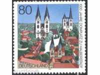 Πλατεία καθαρό σήμα καθεδρικό ναό στο Halberstadt 1996 Γερμανία