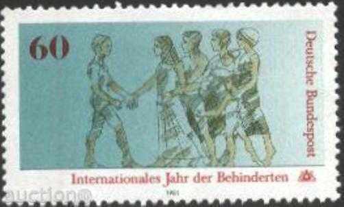 Чиста марка Международна година на инвалидите 1981 Германия