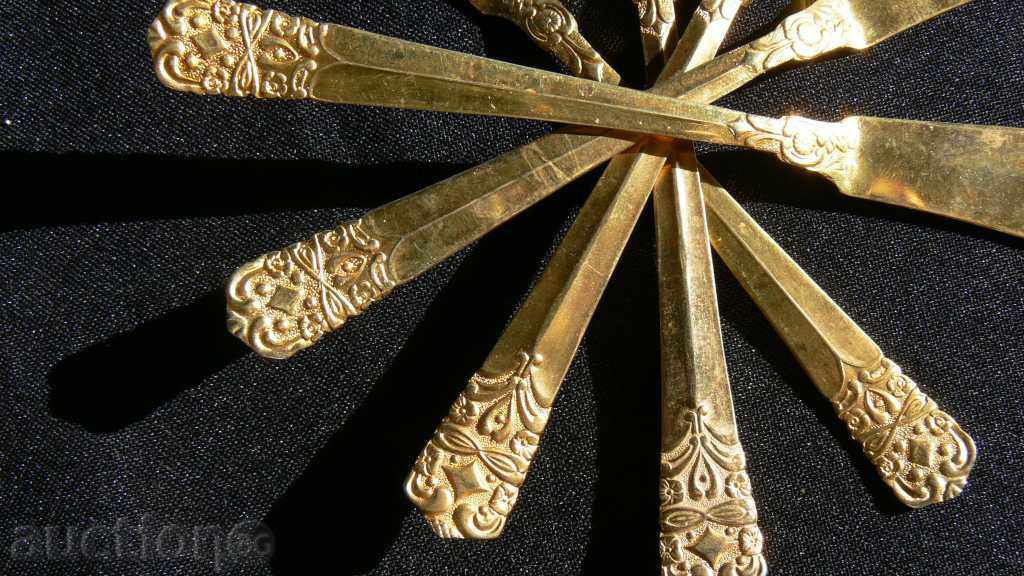 Auction Gold Plated 5pcs STAINLESS STEEL Auction Gold Plated 5pcs STAINLESS STEEL