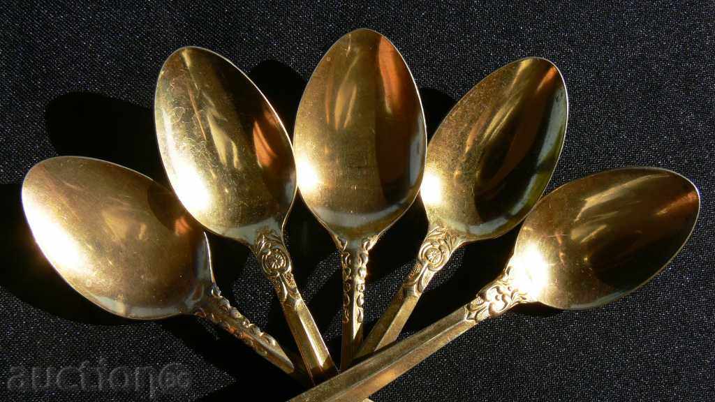 Gold Plated 5pcs STAINLESS STEEL with price 30.00 BGN | € 15.34 Gold Plated 5pcs STAINLESS STEEL with price 30.00 BGN | € 15.34