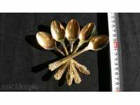 Gold Plated 5pcs STAINLESS STEEL