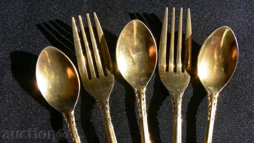 Gold Plated 5pcs STAINLESS STEEL with price 30.00 BGN | € 15.34 Gold Plated 5pcs STAINLESS STEEL with price 30.00 BGN | € 15.34