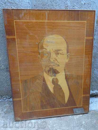 Portrait of Lenin, marquetry with gift inscription 1976 People's Republic of Bulgaria USSR with price 495.00 BGN | € 253.09 Portrait of Lenin, marquetry with gift inscription 1976 People's Republic of Bulgaria USSR with price 495.00 BGN | € 253.09