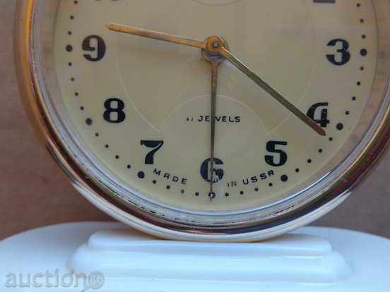 Desktop clock "GLORY", alarm clock - USSR, WORKS - 6 Desktop clock "GLORY", alarm clock - USSR, WORKS - 6