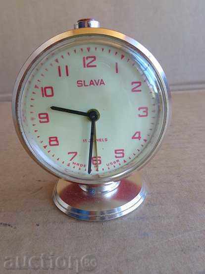 Desktop clock "GLORY", alarm clock - USSR, WORKS with price 33.00 BGN | € 16.87 Desktop clock "GLORY", alarm clock - USSR, WORKS with price 33.00 BGN | € 16.87