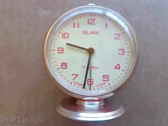 Desktop clock "GLORY", alarm clock - USSR, WORKS - 7 Desktop clock "GLORY", alarm clock - USSR, WORKS - 7