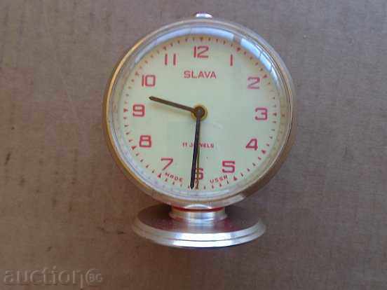 Επιτραπέζιο ρολόι "GLORY", ξυπνητήρι - ΕΣΣΔ, ΕΡΓΑ