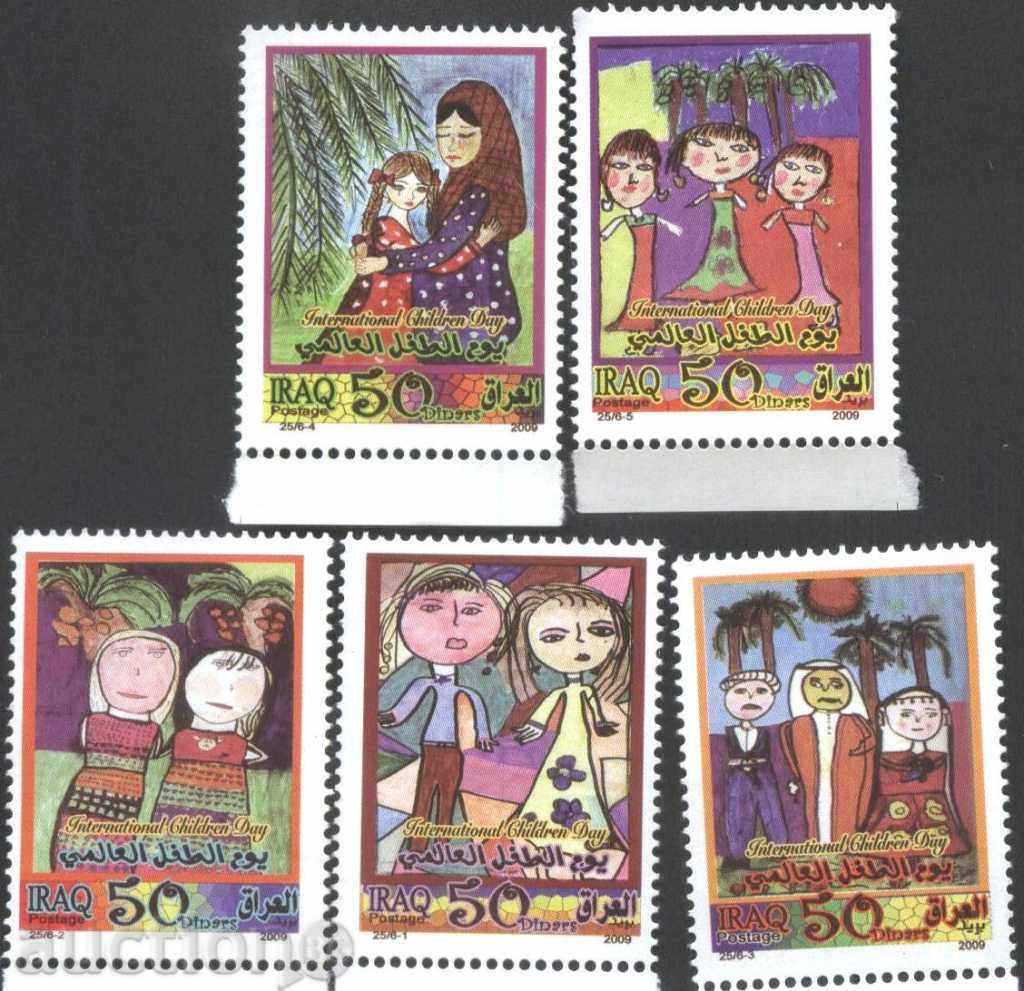 Чисти марки  Ден на детето, Детски рисунки 2009 от Ирак
