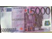 5000 de euro - Aceasta nu este o bancnotă