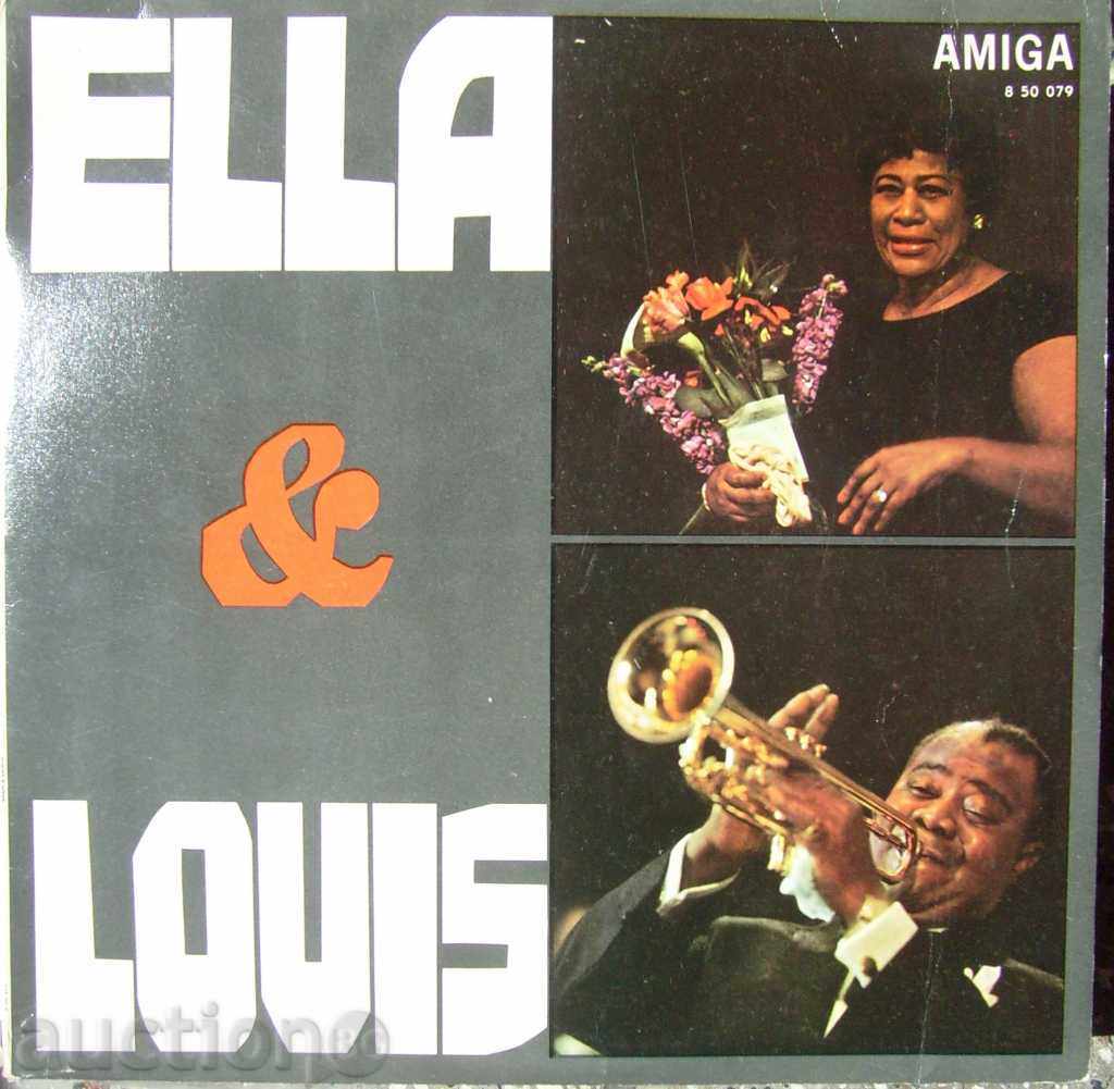 Placă - Ella Fitzgerald și Louis Armstrong - DDR Amiga