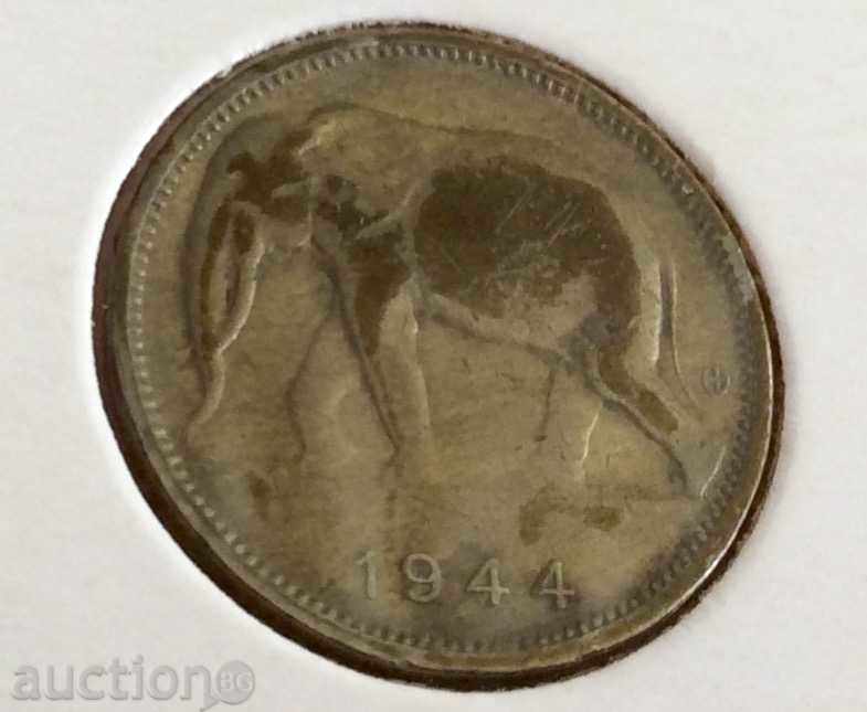 Βελγικό Κογκό 1 φράγκο 1944.