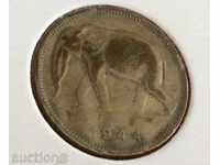 Congo Belgian 1 Franc 1944.