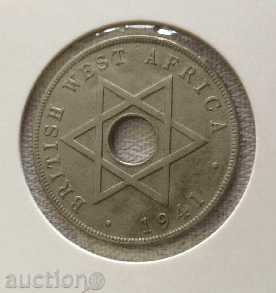 British West Africa 1 penny 1941