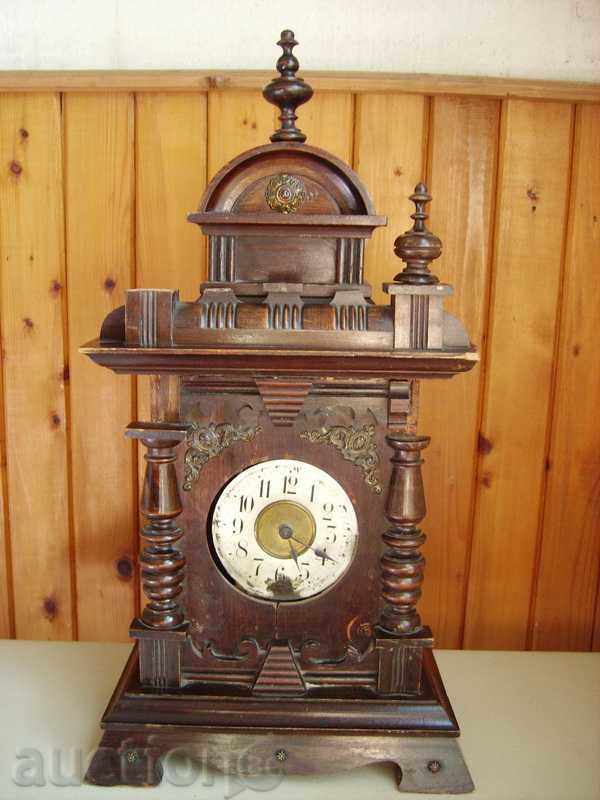 Beautiful old-time clock-junghans with latern