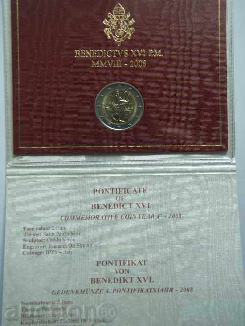 2 Euro 2008 Vaticana "Anno Dedicato a San Paolo" /Βατικανό/ με τιμή € 122.89 | 240.35 BGN