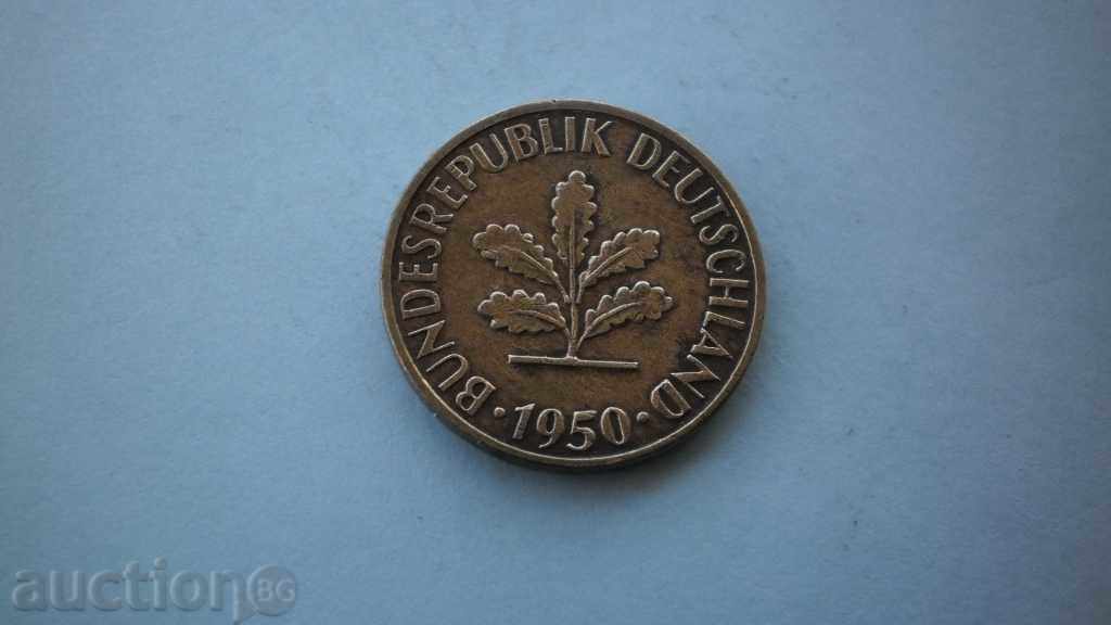 5 Pfeniga 1950 D Germania cu preț € 1.53 | 2.99 BGN