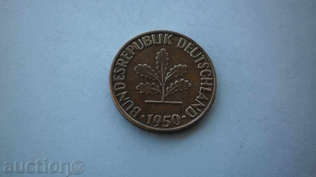5 Pfeniga 1950 F Germania cu preț € 1.53 | 2.99 BGN