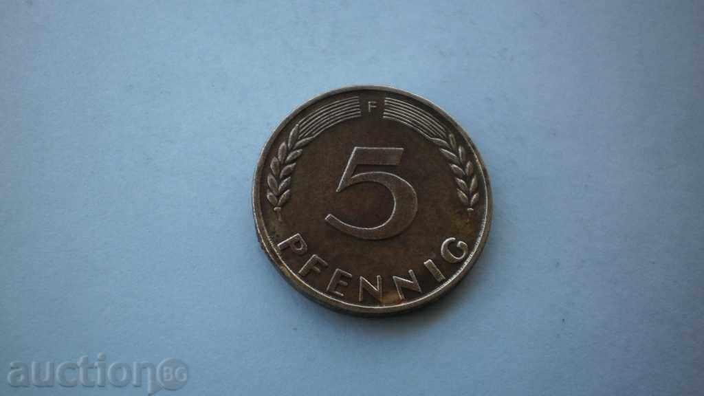 5 Pfeniga 1950 F Germania