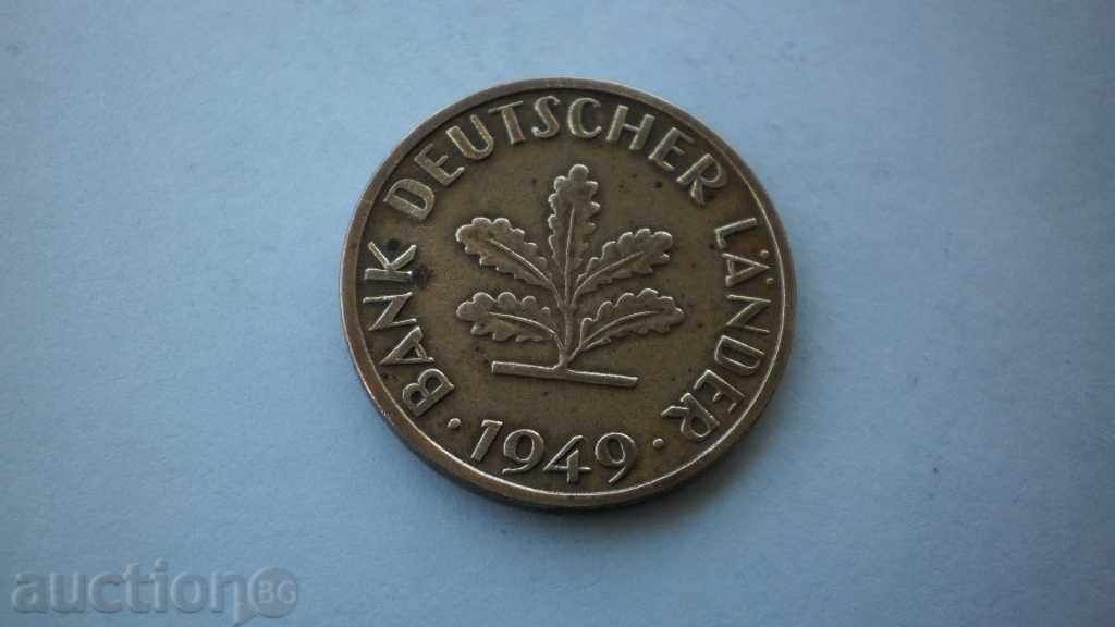 10 Pfennig 1949 F Germany