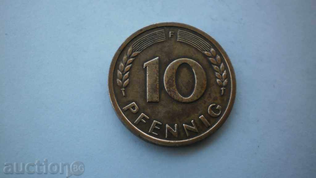 10 Пфенигa  1950  F  Германия