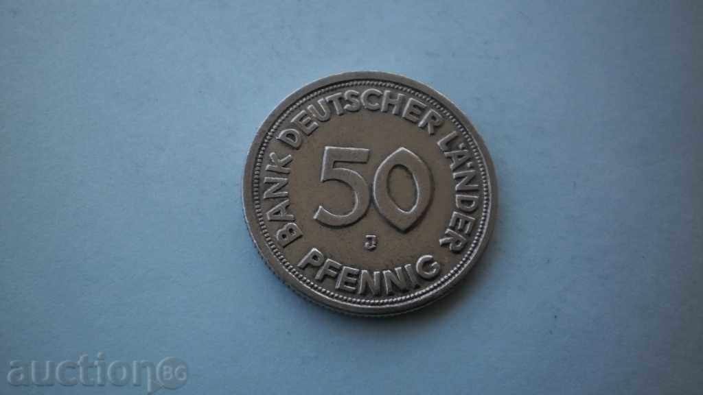 50 Пфенигa  1949  J  Германия