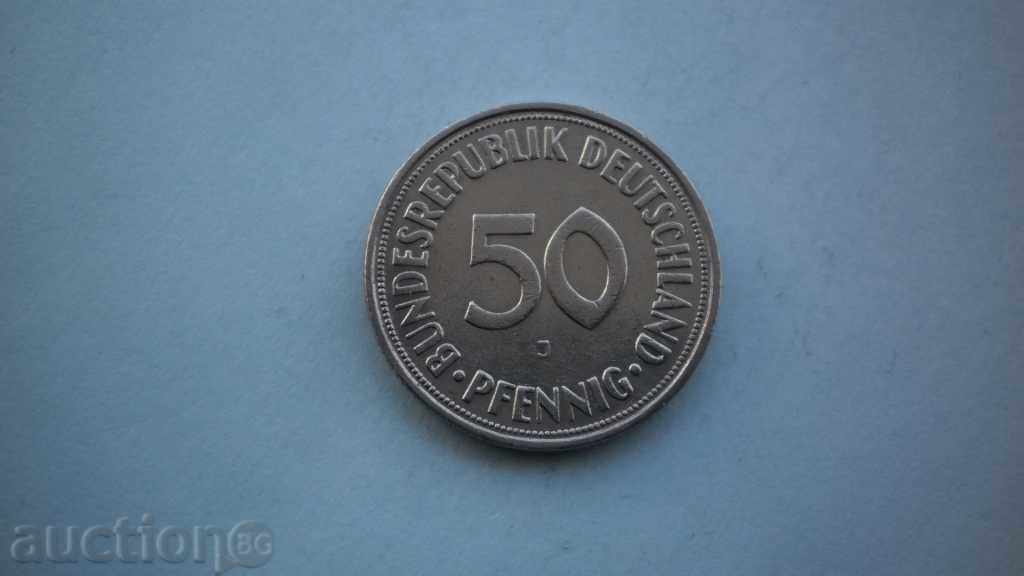 50 Пфенигa  1950  J  Германия